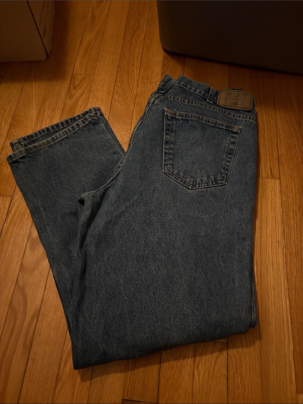 Faded Glory Dark Blue Relaxed Fit Men's Jeans